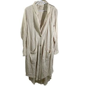 NWOT Free People Plaid Midi Shirt Dress